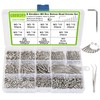 810Pcs M3 Hex Button Head Machine Screws, 4mm to 25mm