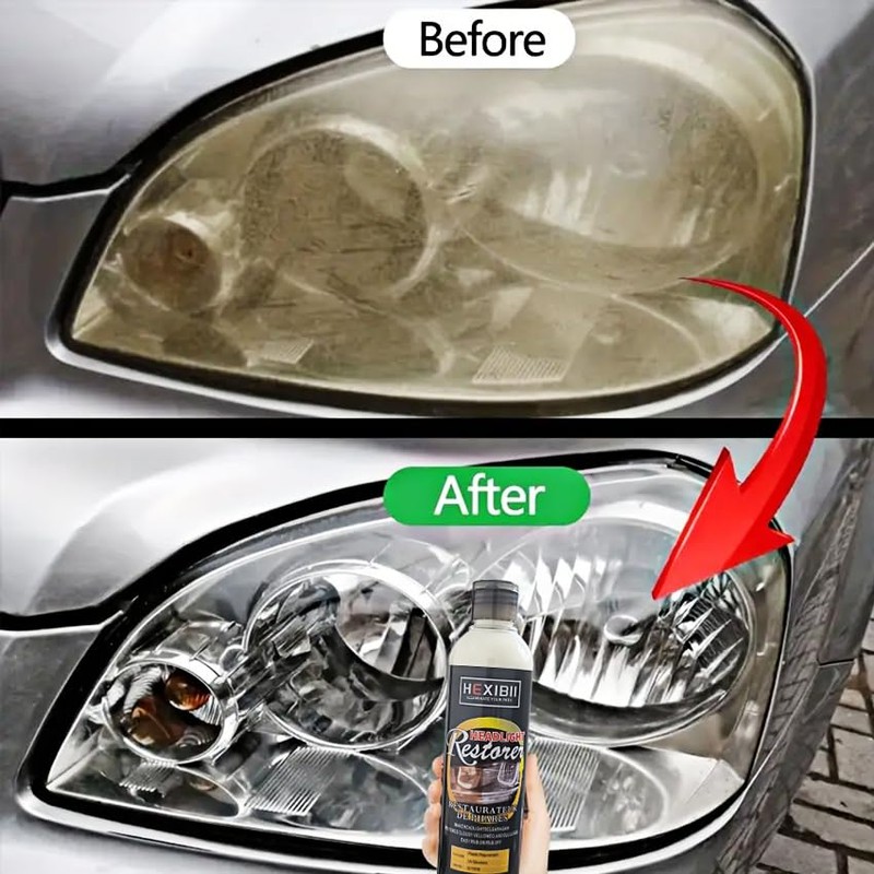 Car Headlight Restore and Cleaner, Removes Dullness, Yellowing and Oxidation,