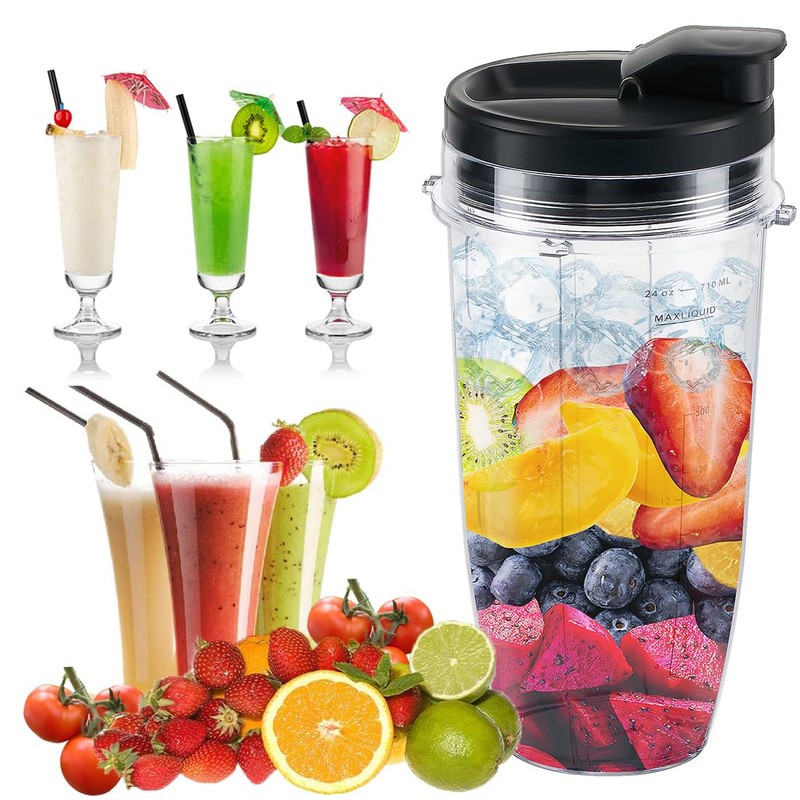 Replacement 24oz Blender Cup with Sip & Seal Lid For