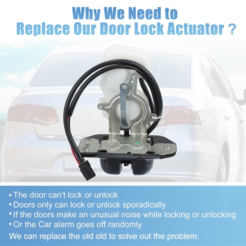 uxcell Liftgate Trunk Lid Lock Actuator with Cable for Ford