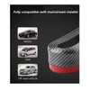WeFoonLo Universal Car Front Bumper Spoiler Rubber Sticker Lip Splitter