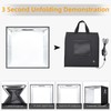 Lightdow 12"x12"x12" Photo Studio Light Box Photography with Desktop Tripod