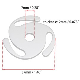 OZXNO 1Pcs 45 Record Adapter Solid Aluminum 45 Adapter for Record Player 45 RPM Spindle Adapter for 7 Inch Vinyl Record
