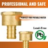 SUNGATOR 6-Pack 1/2" PEX to 1/2" Female NPT Brass Fittings,