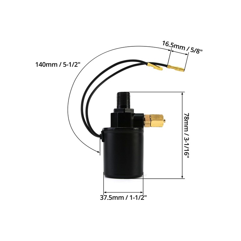 QWORK Air Horn Solenoid Valve, 2 Pack 1/4" NPT 12V