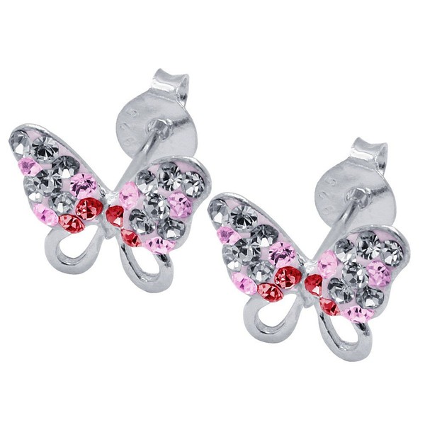 SoulCats® 1 pair of butterfly stud earrings, made of genuine