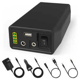 TalentCell 12V LiFePO4 Battery Pack LF4100, 2000 Cycles Rechargeable 12.8V 6000mAh 76.8Wh Lithium Iron Phosphate Battery with DC 12/9 volt and 5V USB Output for LED Strip, CCTV Camera, Mobile and more