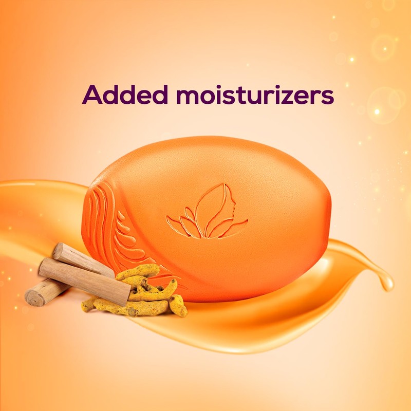 Santoor Soap with Sandal And Turmeric - Pack of 4