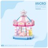 MEIEST 4 Pieces Mini Amusement Park Building Blocks Set, Simulation