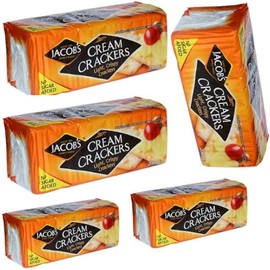 Jacobs Cream Cracker Crackers Snacks 7.05 Oz Box 200 Gram x 5 Packs