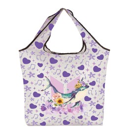 CMNIM Kpop Bangtan Merch Gift Bangtan Flower Folding Tote Bag K-Pop Reusable Grocery Bag Korean Music Lover Fans Support Gift (Flower F TE)