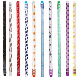 50PCS Pencils Scented Graphite Pencil Cylinder Wood with Elements for School Stationery Party Reward Supplies Fun Bulk (50 Pieces Nature Style)