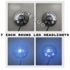 JESUO PAIR 7" inch Round LED Headlights High/Low Beam For
