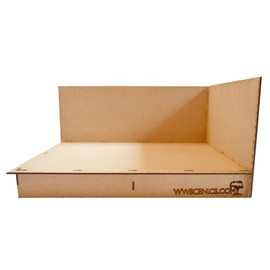 War World Scenics Diorama Board Type 5 Right Corner - Model Making Landscape & Miniature Layout Display