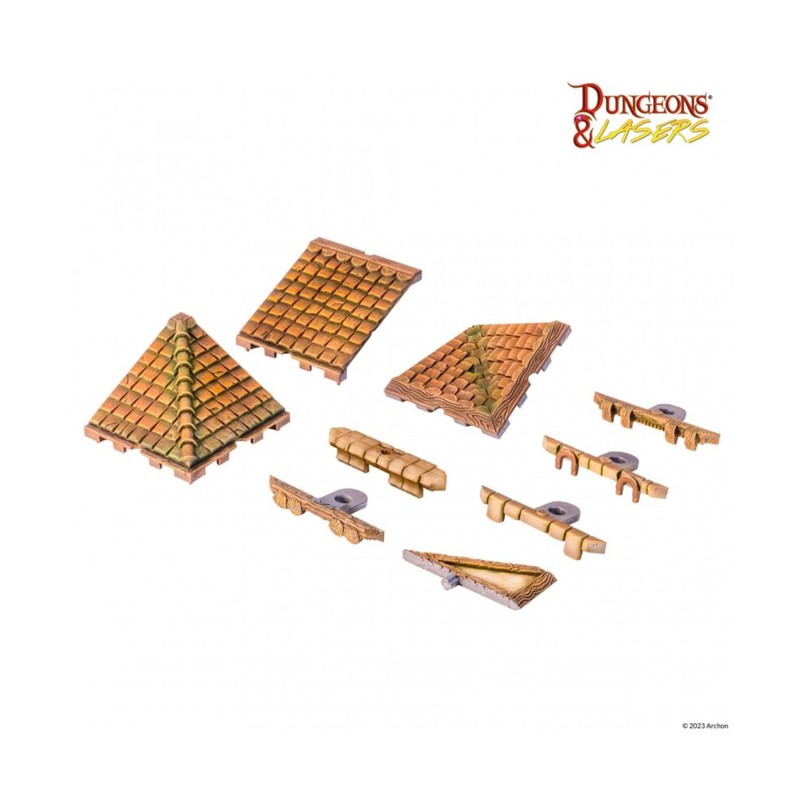 Archon Studio Dungeons & Lasers: Roof Board Games Set