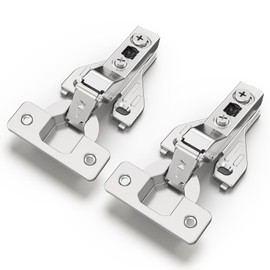 Furniware 2-Piece Face Frame Half Overlay Soft Closing Cabinet Hinges