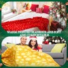 Moukeren 48 Pcs Christmas Snowflake Throw Blanket Bulk, 59 x