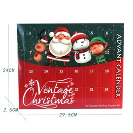 Yealvin Christmas Calendar Toy Metal Wire Puzzle Set of 24 Thinking Sports Tasks IQ Tests Educational Toy Challenges for Children and Adults