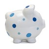 Child to Cherish Ceramic Polka Dot Piggy Bank for Boys,