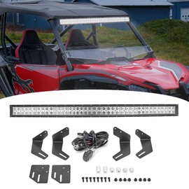 WeiSen 42'' 240W LED Curved Light Bar w/Roof Mount Bracket and Wiring Kit Compatible with Honda Talon 1000X /1000R /1000X-4 /1000R-4 2019-2025