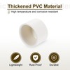 sourcing map 4Pcs PVC Pipe End Cap Fitting, 1.3" Furniture