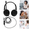 Binaural Customer Service Headset ENC Noise Reduction 3.5mm Communication Headset