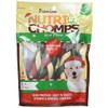 NutriChomps Dog Chews, 6-inch Holiday Braids, Mint, 4 Count, red/Green