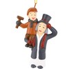 Tree Buddees A Christmas Carol Scrooge & Tiny Tim Ornament
