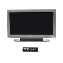 Dollhouse Miniature TV 1:12 Scale Plastic Mini Television Simulation TV with Remote Control Mini Furniture Model Toy Dollhouse Decoration Accessories