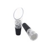 Fackelmann Plug of Wine/Decanter, Plastic, Clear/Black