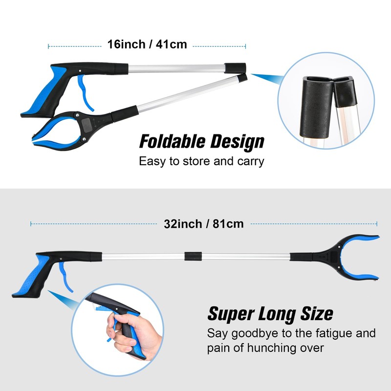 2-Pack Grabber Reacher Tool & Reacher Grabber Pickup Tool,32 inch