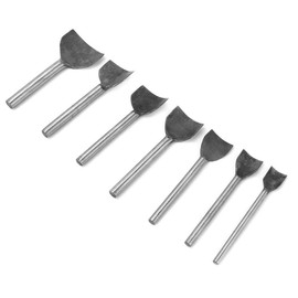 Leather Hole Punch Cutter Leatherworking Tool Set Corner Cutter Round Corners Punch Corner Punch, DIY Leather Craft Hole Punch Tool Half Round 1/4 Sheet Semicircle Punch Tool Puncher 7 Pieces (15-45