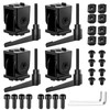 JiGiU 4PCS Joint Connector Extrusion Corner Connector 2020 Joint Aluminium
