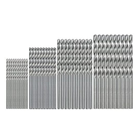 Mircube 40 Pieces 0.5mm-2.0mm Straight Shank Mini Drill Bit Set Tiny Mini Small Drill Bits Full-Ground HSS Twist Drill for Dil