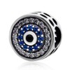 Blue Watchful Eye Charm Bead 925 Sterling Silver Beads fit