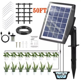 Unbranded Solar Self Watering Plant Drip Irrigation System 15M Plants In /Outdoor Garden