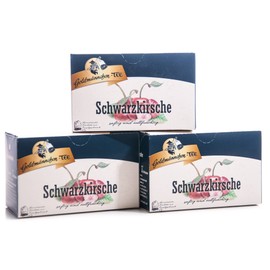 Goldmännchen Tee Black Cherry, 20 Tea Bags, Pack of 3 (3 x 55 g)