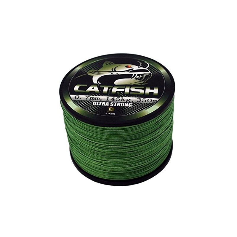 Stork Catfish 8-Way Braided Catfish Line 350 m (Moss Green,