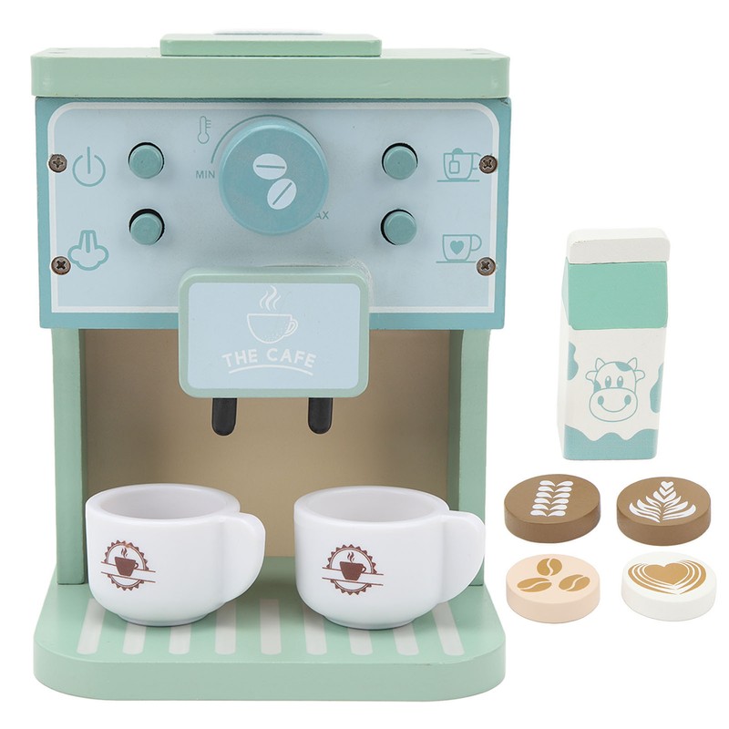 Coffee Maker Toy Fun Early Education Simulation Milk Cups Round