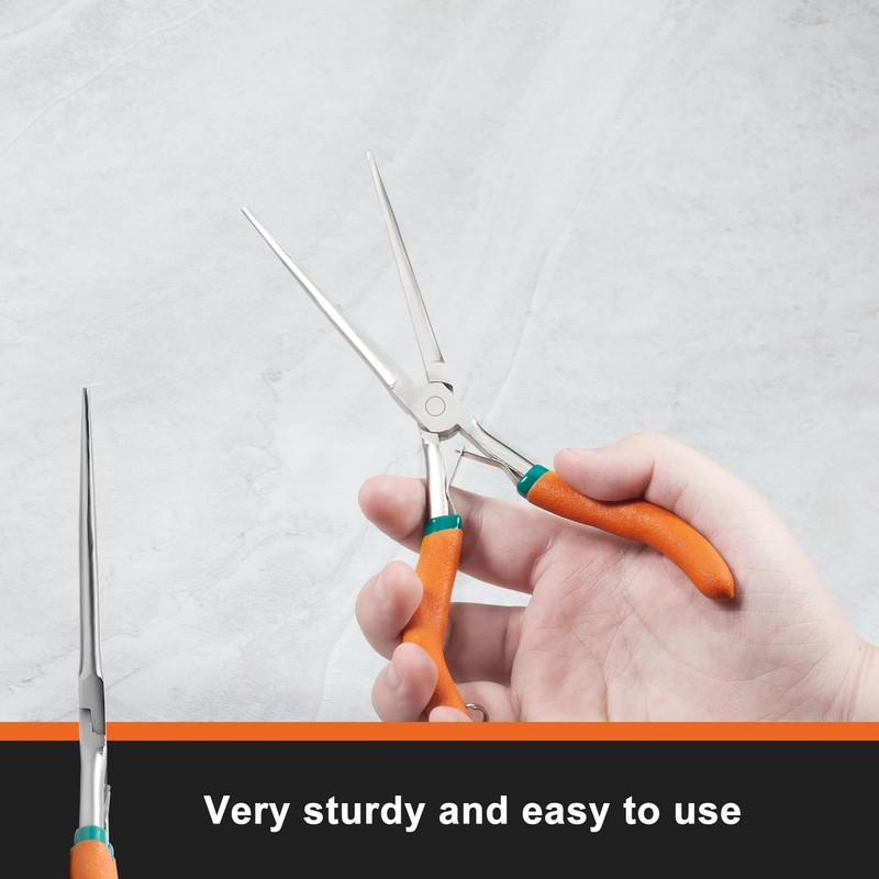 LEONTOOL Long Reach Radio Pliers 7" Thin Ultra Long Pliers