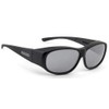 Jonathan Paul Fitovers Sunni Large Satin Black Polarvue Grey Sunglasses