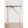 Floroom Wedding Arch Draping Fabric 3 Panels 20Ft Chiffon Fabric