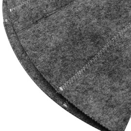 Hsthe Sea Pack of 2 Sauna Hat Felt Sauna Hat Sauna Hat Felt Cap Sauna Cap Shower Cap Swimming Cap Shower Cap for Men and Women (Grey and White)
