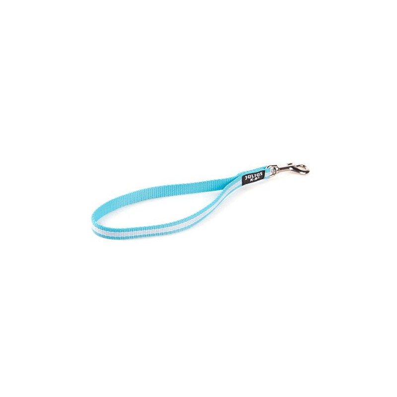 Julius-K9 IDC Short-Traffic Lead, 14 mm x 35 cm, Aquamarine