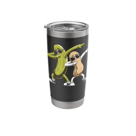 Peanut and Pickle Dabbing Funny Food Gift Stainless Steel Insulated Tumbler