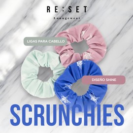 Ligas Para Cabello Scrunchies De Tela Suave | Pack 10 Ligas Elásticas | Para Todo Tipo De Cabello | Diseño Cómodo Y Resistente | Ideal Para Uso Diario Y Deporte | Al Azar | RESET Loungewear