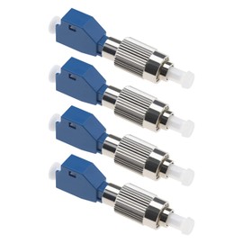 Be In Your Mind 4 Pieces Visual Error Locator Adapter Single Mode Fiber Optic Connector FC/UPC Male to LC/UPC Female Converter for Maintenance Optical Networks