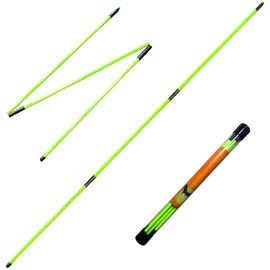 RUTHNISSI Golf Alignment Sticks (Pack of 2) 48-inch Collapsible Golf Alignment Sticks for Aiming,Putting,Full Swing Trainer,Posture Corrector,Portable Golf Training Equipment with Tube Case