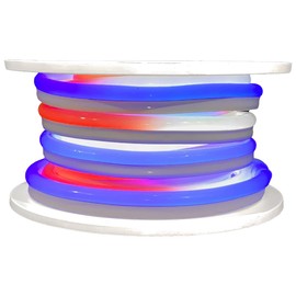 Brilliant Brand Lighting Red White and Blue Patriotic SMD LED Neon Rope Light - 120 Volt - 33 Feet