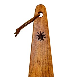COWBOY SPATULA - Mesquite Wood Spatula, Handmade in Texas, Made in USA, Perfect for cast iron cookware, steel cookware, nonstick cookware - Personalization Optional (Texas de Zavala Flag)